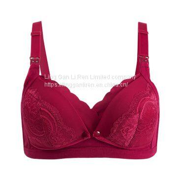 Breastfeeding Underwear, Pregnant Women's Bra, Gathered to Prevent Sagging, Big Breasts, Comfortable Bra During Pregnancy, Buckle Before Feeding and Postpartum photo-3