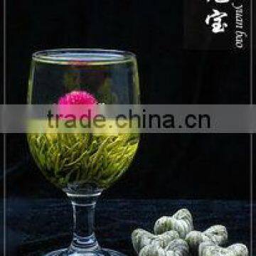 Beautiful handmade flower tea,Golden Ingot,Blooming Tea