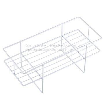 Wrought Iron Storage Rack Over The Toilet Bathroom Space Saver Metal Towel Storage Shelf photo-5