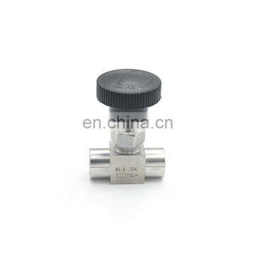 Sunthai 1/2" Bsp Needle Valve Sanitary PN64 SS304 Mini Hydraulic NPT Needle Valve photo-3