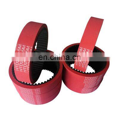 5M Rubber timing belt with 5mm red rubber coated belt industrial belt