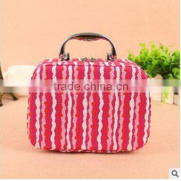 New Style Korean Nail Art Retro Portable Crocodile Grain Large Capacity High Grade Cosmetic Bag photo-6
