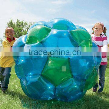 Lrregular giant inflatable football/children's toys on the grass