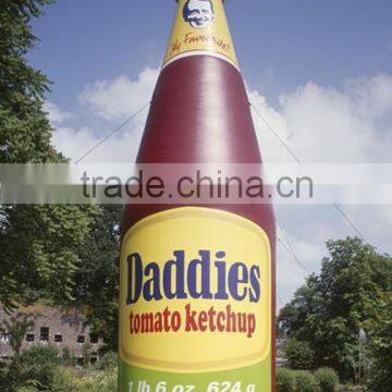 tomato ketchup' giant inflatable bottle for decoration