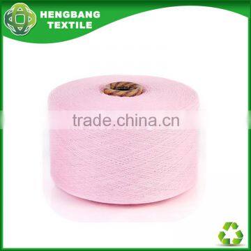 Manufacturer Pink colour cotton knitting bedsheet yarn HB516 in China