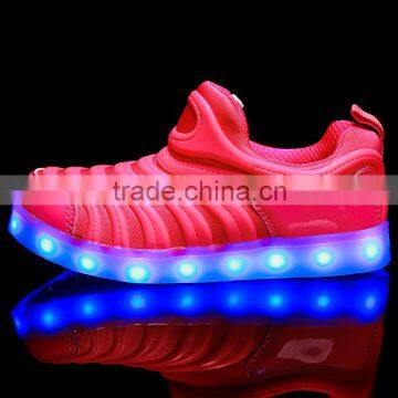 Wholesale LED light up shoes for kids children, child kids LED lighting sneaker, LED luminous light for kids LED shoes