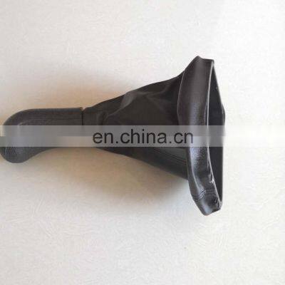 Factory directly sale shift lever car parts gear  knob with black leather covers car gear shift cover 5SPEED forSKODA