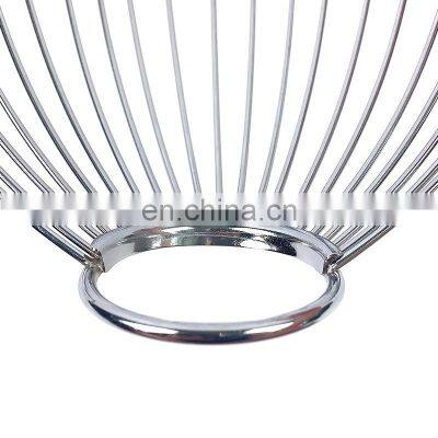 Wholesale Decorative Modern Kitchen Vegetable Stainless Steel Metal Wire Fruit Basket photo-2