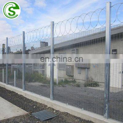 Galvanized perimifence welded security fence clear view fencing suppliers