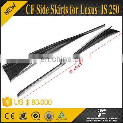 Carbon Fiber Car Side Bumper Skirts for Lexus IS250 IS300 IS F Sport 14-15 photo-2