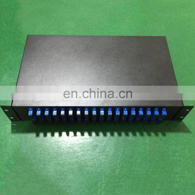 Customized 19 Inch 1U 48 Port Fiber Rack Patch Panel Full Loaded With Adapters And Pigtails photo-5