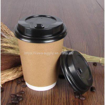 double wall cup with lid disposable insulated hot coffee cups
