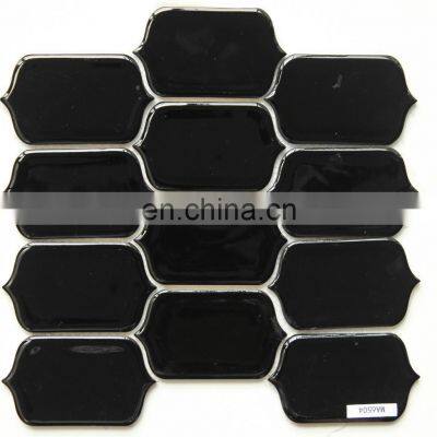 Irregular Shape Gold Marble Ceramic Mosaic C655043