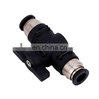 Plastic BUC-4 High Quality Connector Quick Joint Adapter Hand Valve Switch Push Lock Pneumatic Tube Fittings