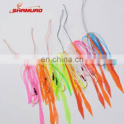 Free sample multicolor silicone fishing skirts for lead head fish jigs lure jig skirts fishing lures for Artificial Bait