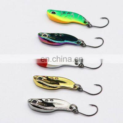 Fast delivery 28mm 2.5g 3D eyes with single hook metal VIB Artificial Bait fishing lure