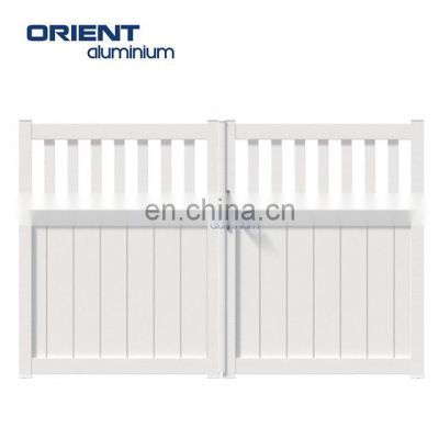 Modern gates and fences made by aluminium for house garden