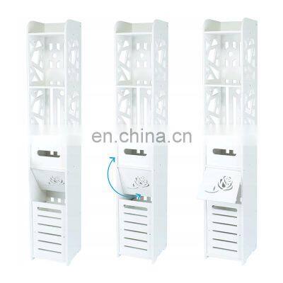 Bathroom Cabinet White Post OPENWORK BASKET photo-3