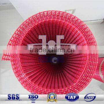 Red Color Polyurethane coated wire mesh for mine sieving