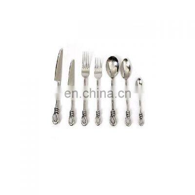 new modern fancy design stainless steel shiny cutlery sets