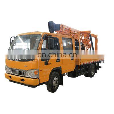 OrangeMech Portable geotechnical truck mounted rig for sale / truck water well drill rig / rotary drilling rig mounted on truck