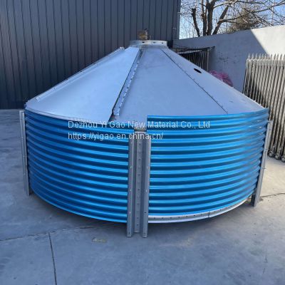 Circular corrugated steel water tank  HDG galvanized steel storage water tank