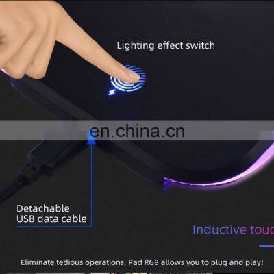 2 in 1 Wireless Mousepads Gamer Rbg Led Mouse Pad Wireless Phone Charger photo-5