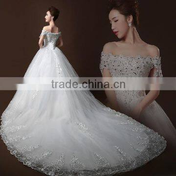 C23351B wholesale lady fashion long floor length wedding dresses