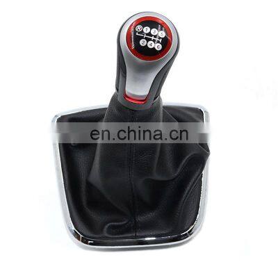 Car 5/6 speed New design gear shift knob boot cover For VW POLO 6R 2009 2010 2011 2012 2013 2014 with low price MT