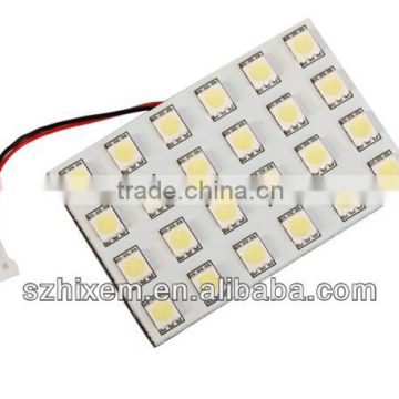 Auto LED Dome light PCB/Interiro Light-24SMD5050 with T10 Festoon connector LED Reading light Roof Light