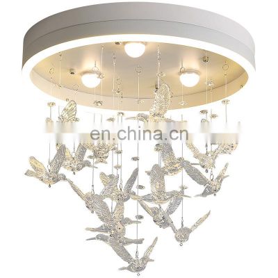 Fashion Girl LED Cute Hanging Lights For Girls Room Princess Ceiling Lamp Living Room Ceiling Light