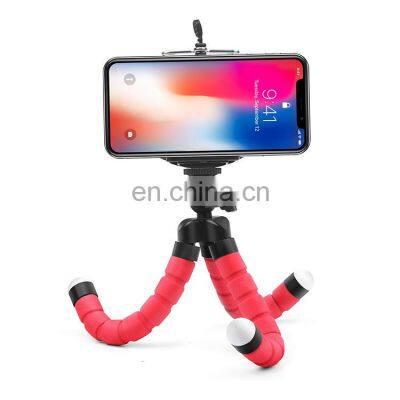 2022 Mini Foldable Tripod Sponge Mobile Phone Holder Flexible Tripods Bracket Selfie Stick Tripod For Camera Accessory photo-2