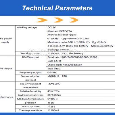 Portable Gas Mass Heat Flow Meter Modbus Communication Connection photo-4
