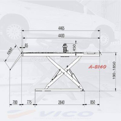 ON GROUND INSTALL ULTRA THIN SCISSOR LIFT #V-JSDM-A-8140 photo-4