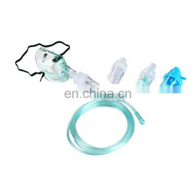 GREETMED manufacture nebulizer inhaler mask disposable nebulizer mask with oxygen tube