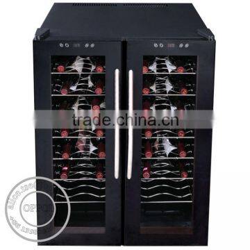 OP-A1001 Electric Direct Cooling Wine Two Glass Doors Display Cooler