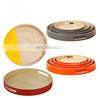 Best Selling Natural Spun Round Bamboo Tray Custom Lacquer Outsite Serving Tray For Food Wholesale Made in Vietnam photo-5
