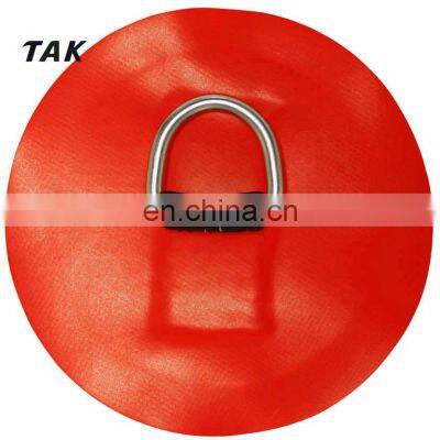 14cm Diameter Stainless Steel D-Ring Replacement Patch PVC for RIB Inflatable Boat photo-3
