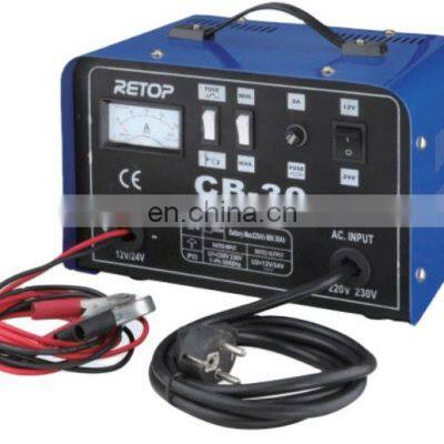 Cargador de baterías de automóvil de plomo-ácido portátil monofásico de 12/24V
