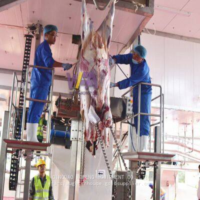 Abattoir Bovine Halal Skin Puller Bull Butcher Equipment For Cattle Slaughter Line