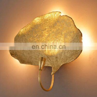 Indoor Design Golden Wall Sconce Bedroom Led Wall Lamps for Home Hotel Living Room