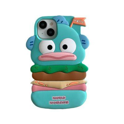 Clownfish Hamburger Silicone Case Cartoon Silicone For Phone 14/15 Cute Cartoon For Iphone Silicone Case Cover photo-5