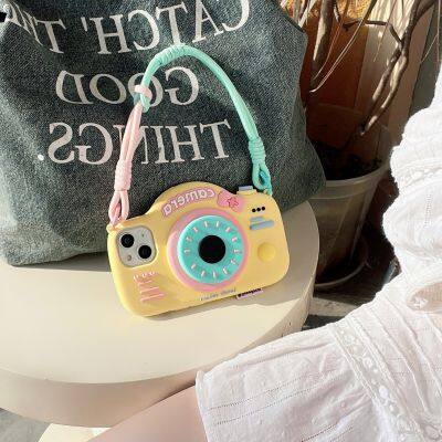 Personality Creative Stereo Camera Phone Case 11 12 13 14 15 Pro Max/Pro Silicone Back Cover Protective Case photo-4