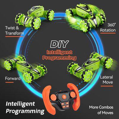 Gesture Induction Twist Stunt Car Four-wheel Drive Climbing Remote Control Car Boy Gift Toys Wholesale photo-5