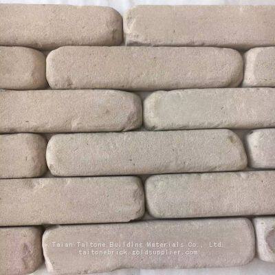 Real Reclaimed Tumbled White Brick Tiles - China Sourced | Rustic Finish, Eco-Friendly | Versatile for Interiors & Exteriors|TAITONE BRICK photo-2