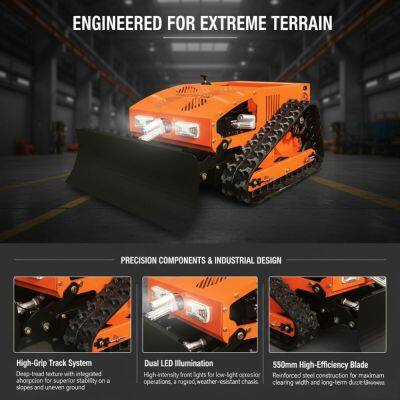 Vigorun VTC550 Robotic Lawn Mower One-Key Electric Start Four-Stroke Engine Smart Robot Mower Remote Control 200M
