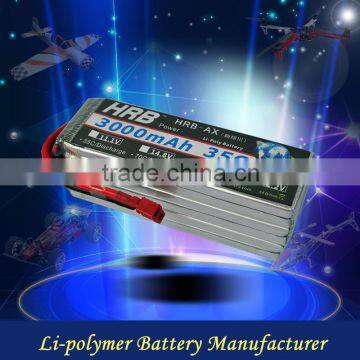 HRB lipolymer battery 6S 3000mah 35C 22.2V with XT60 Plug for FPV racing drone,Quadcopter