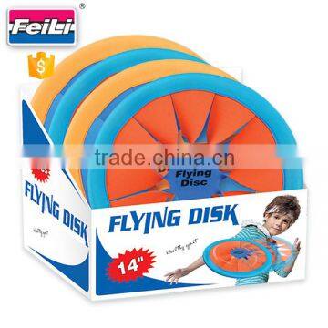 hot selling good quality 14'' flying disc with en71 flying frisbee toy