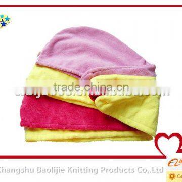 Flexible And Abluent Microfiber Terry Cloth Hair SPA Drying Cap Coral Fleece Hair Wrap Towel