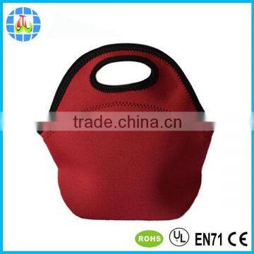 Blue Neoprene Lunch Tote Bag With Adjustable Strap photo-5